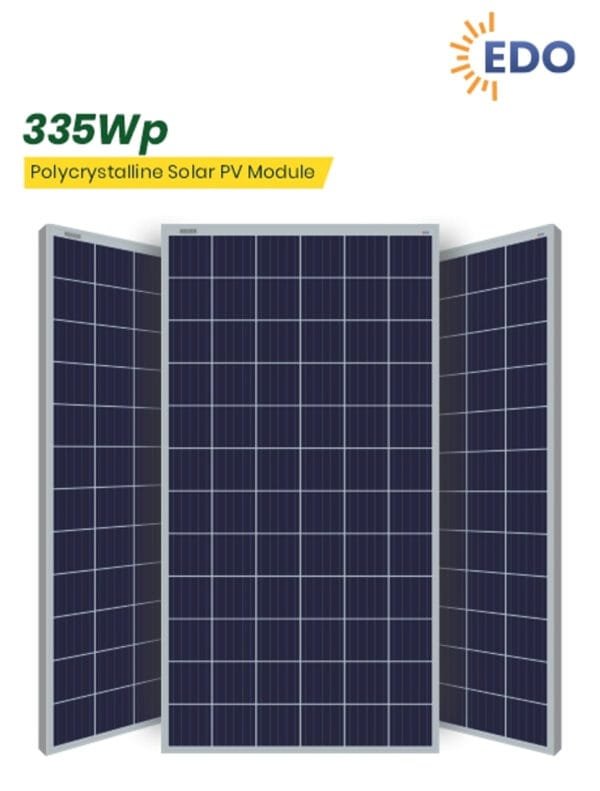 WAAREE 335Wp 72 Cells 24 Volts Polycrystalline EDO PRO Solar Module