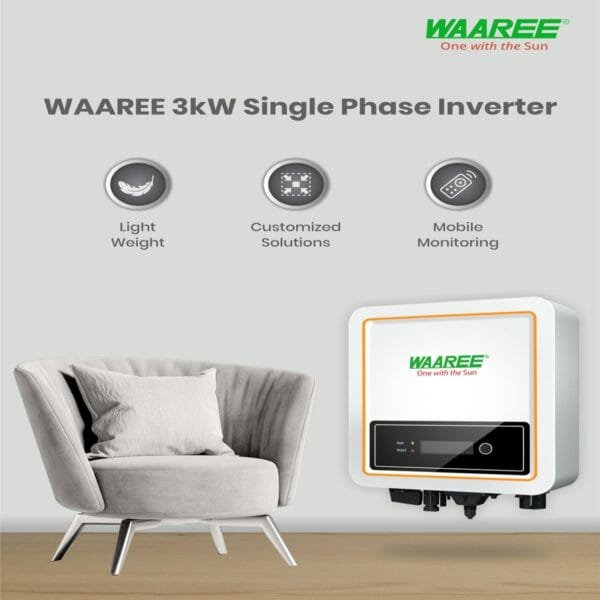 WAAREE 3kW Single Phase Solar On Grid Inverter