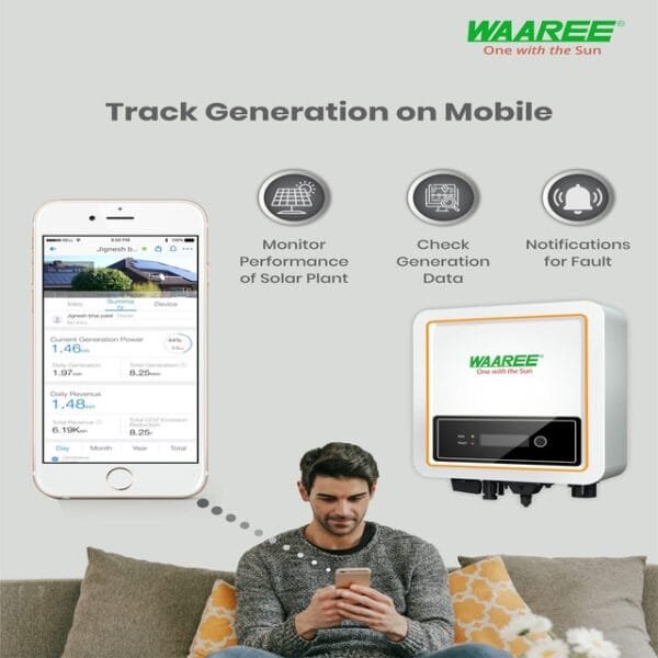 WAAREE 4.5kW Single Phase Solar On Grid Inverter