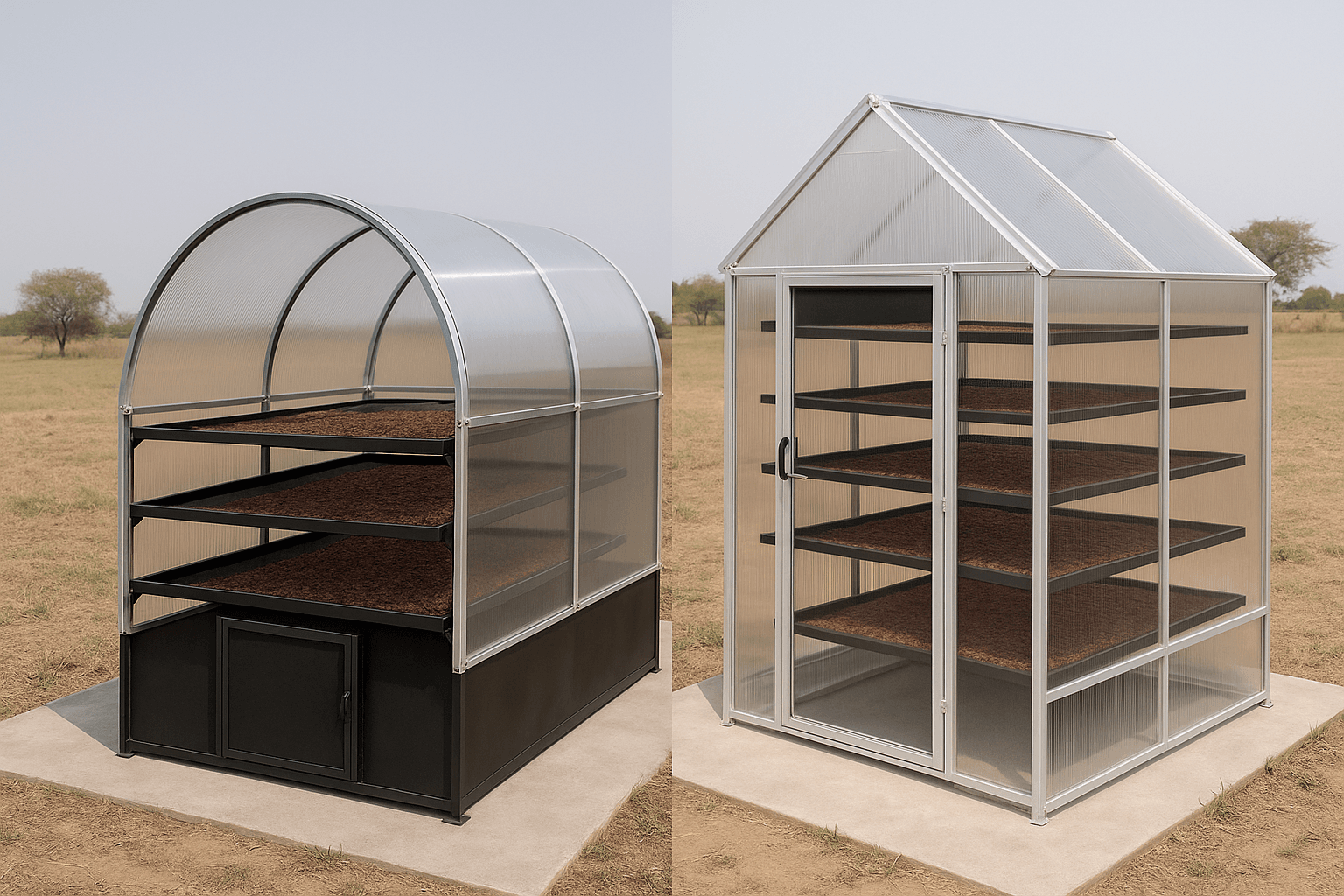 Tunnel and Greenhouse Solar Dryers Tunnel and Greenhouse Solar Dryers<br />
