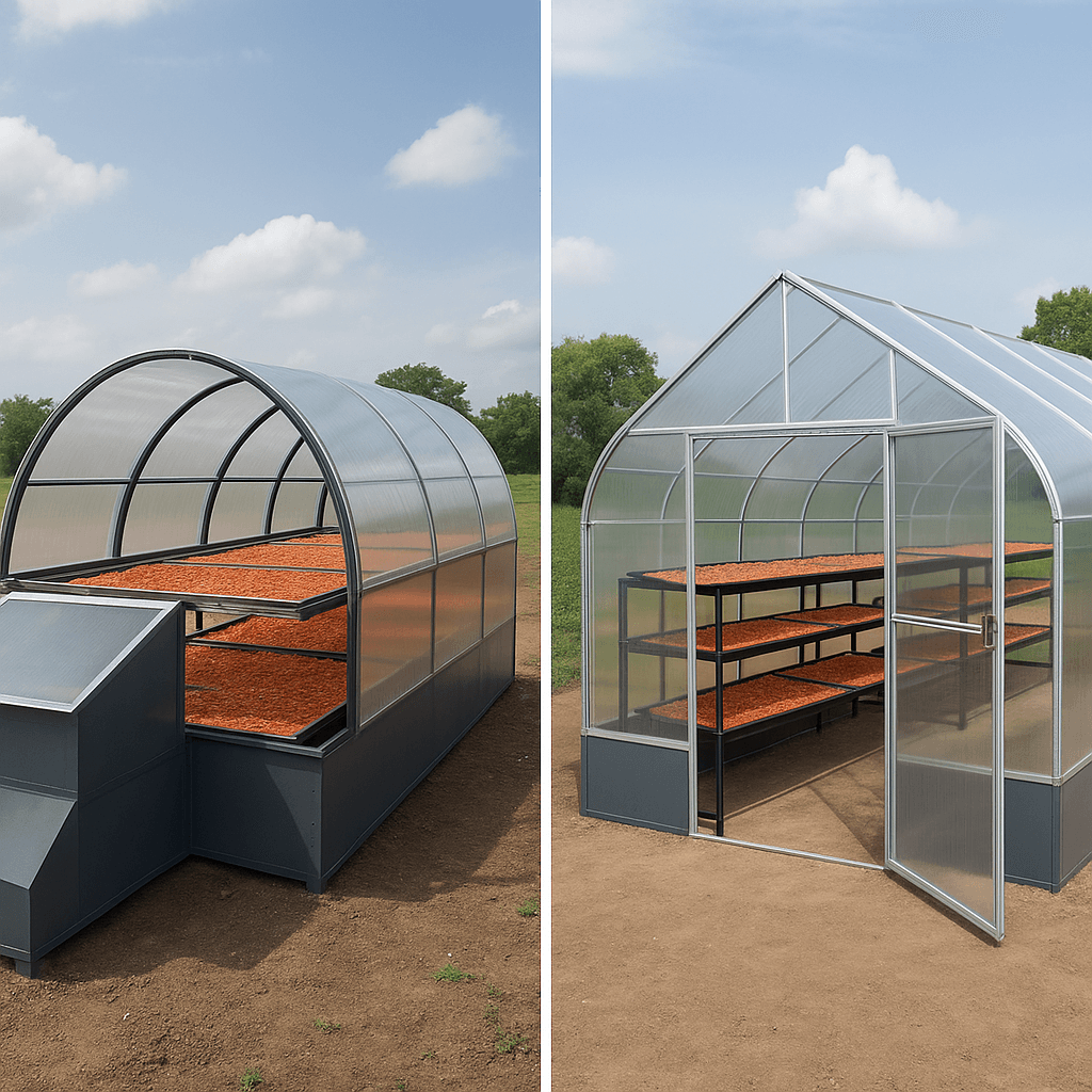 What is a Tunnel and Greenhouse Solar Dryer? What is a Tunnel and Greenhouse Solar Dryer?<br />