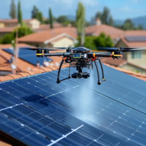 Cleaning Solar Panels with Drones Cleaning Solar Panels with Drones</p>
<p>