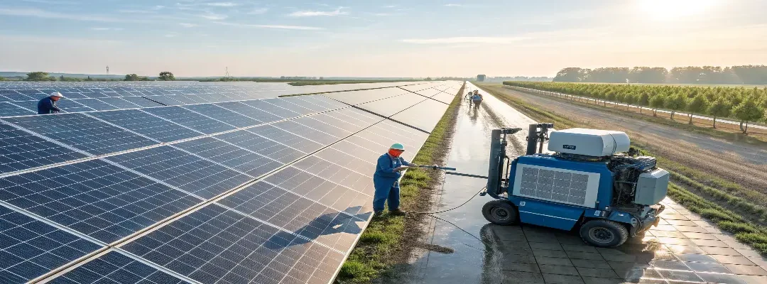 How Solar Panel Cleaning Machines Save Money for Large-Scale Solar Farms