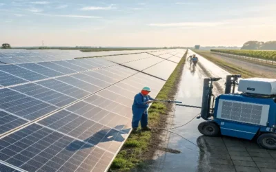 How Solar Panel Cleaning Machines Save Money for Large-Scale Solar Farms