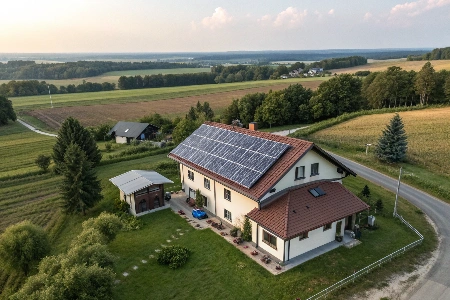on grid-home solar system for rural semi urban